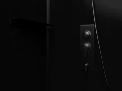 Outlet Shower & Design Cabina de ducha esquinera reversible, , L110 x l80 x H225 cm, ZODANI Negro