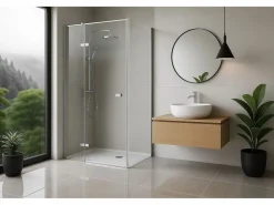 Best Rea Cabina De Ducha Atlas Chrome 120X80 Left Plateado