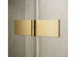 Rea Cabina De Ducha Atlas Brush Gold 120X80 Right Dorado