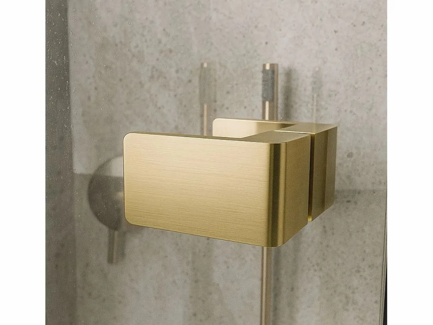 Clearance Rea Cabina De Ducha Atlas Brush Gold 100X90 Right Dorado