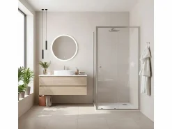 Clearance Rea Cabina De Ducha Primo Slide 110X70 Chrome Gris