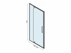 Online Rea Cabina De Ducha Rapid Swing 90x80 Black Negro