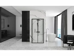 Outlet Cabina De Ducha Rapid Fold 90x80 Black Cabina De Ducha