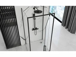 Discount Cabina De Ducha Rapid Swing 70x80 Black Cabina De Ducha