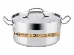 New Cacerola Azzero Quid con tapa acero inoxidable Ø18x8,5 cm Material Y Utensilios De Cocina