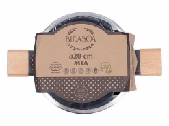 Outlet Cacerola Mia Bidasoa con tapa aluminio prensado Ø20 cm Gris