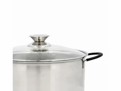 New Cacerola Sensory Quid con tapa de cristal acero inoxidable Ø18 cm Plateado