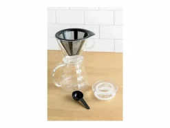 Bodum Cafetera Melior 8 tazas 1L con filtro permanente de acero inoxidable y jarra de vidrio borosilicato
