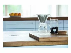 Bodum Cafetera Melior 8 tazas 1L con filtro permanente de acero inoxidable y jarra de vidrio borosilicato