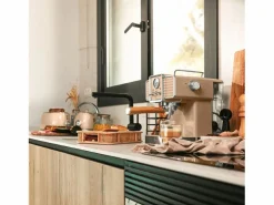 New Cafetera Cecotec Power Espresso 20 Tradizionale Light 1350W 20 bar 1,5L beige Marru00f3n
