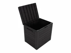 Garden Furniture Cagnes-sur-Mer Caja de almacenaje de jardín polipropileno marrón 58,5x46x55 cm