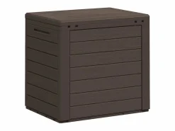 Garden Furniture Cagnes-sur-Mer Caja de almacenaje de jardín polipropileno marrón 58,5x46x55 cm