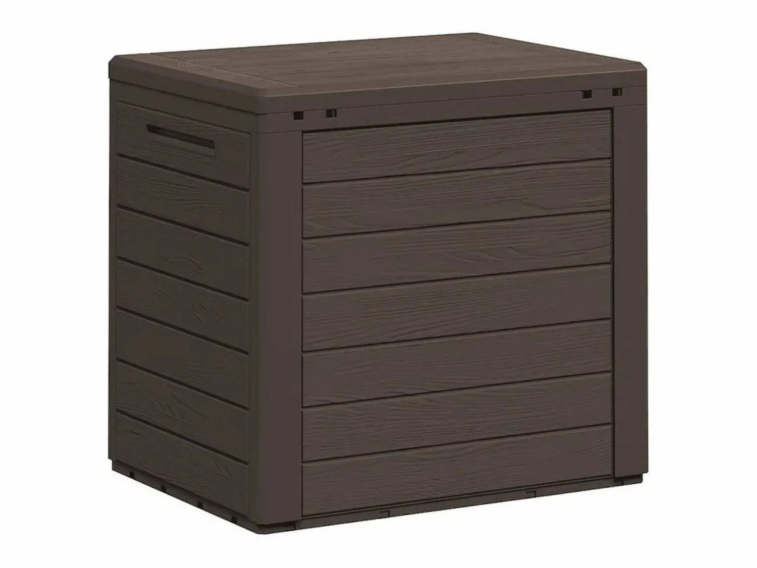 Garden Furniture Cagnes-sur-Mer Caja de almacenaje de jardín polipropileno marrón 58,5x46x55 cm