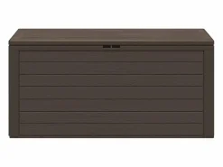 Discount Cagnes-sur-Mer Caja de almacenamiento de jardín marrón 116x44x55 cm Baúl De Jardín