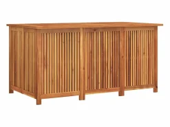 Clearance Caja de almacenaje de jardín madera maciza acacia 150x80x75 cm Baúl De Jardín
