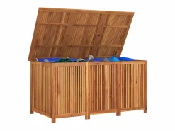 Clearance Caja de almacenaje de jardín madera maciza acacia 150x80x75 cm Baúl De Jardín