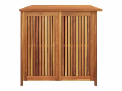Clearance Caja de almacenaje de jardín madera maciza acacia 150x80x75 cm Baúl De Jardín