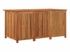 Clearance Caja de almacenaje de jardín madera maciza acacia 150x80x75 cm Baúl De Jardín