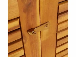 vidaxl Caja de almacenaje de jardín madera maciza acacia 280x87x104 cm