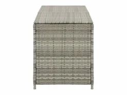 vidaxl Caja de almacenaje de jardín ratán sintético 200x50x60 cm