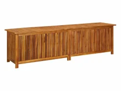 Sale Caja de almacenaje de jardín madera maciza acacia 200x50x58 cm Baúl De Jardín