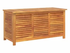 Sale vidaxl Caja de almacenaje de jardín madera maciza acacia 113x50x56 cm Color natural claro
