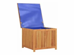 vidaxl Caja de almacenaje de jardín madera maciza acacia 75x75x58 cm