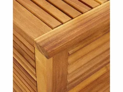 Discount vidaxl Caja de almacenaje de jardín madera maciza acacia 150x50x56 cm Color natural claro