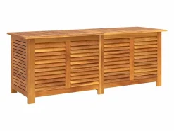Discount vidaxl Caja de almacenaje de jardín madera maciza acacia 150x50x56 cm Color natural claro
