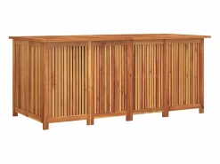 Best Caja de almacenaje de jardín madera maciza acacia 175x80x75 cm Baúl De Jardín