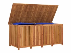 Best Caja de almacenaje de jardín madera maciza acacia 175x80x75 cm Baúl De Jardín