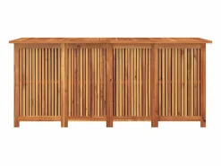 Best Caja de almacenaje de jardín madera maciza acacia 175x80x75 cm Baúl De Jardín