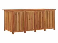 Best Caja de almacenaje de jardín madera maciza acacia 175x80x75 cm Baúl De Jardín