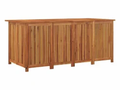 Best Caja de almacenaje de jardín madera maciza acacia 175x80x75 cm Baúl De Jardín