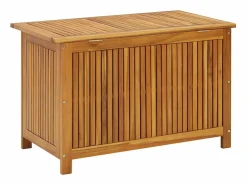Best Caja de almacenaje de jardín madera maciza acacia 90x50x58 cm Baúl De Jardín