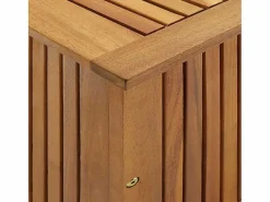 Best Caja de almacenaje de jardín madera maciza acacia 90x50x58 cm Baúl De Jardín