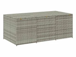 Sale Caja de almacenaje de jardín ratán sintético 180x90x70 cm Baúl De Jardín