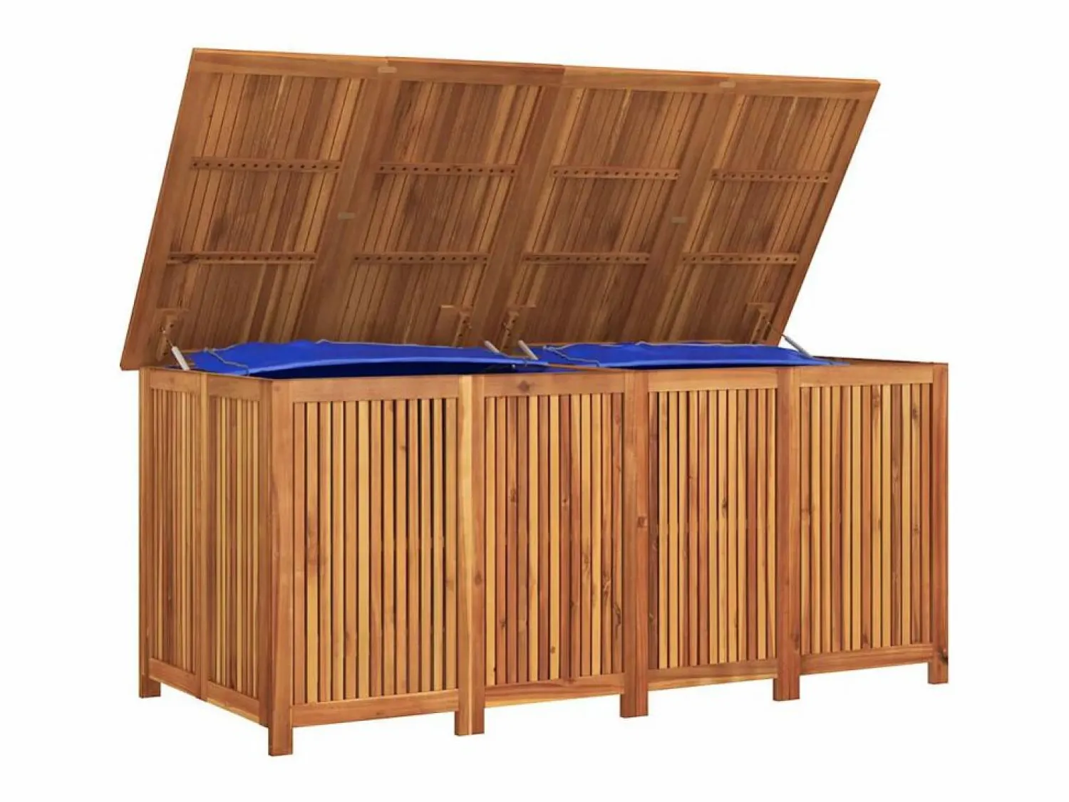Discount vidaxl Caja de almacenaje de jardín madera maciza acacia 200x80x75 cm Color natural claro