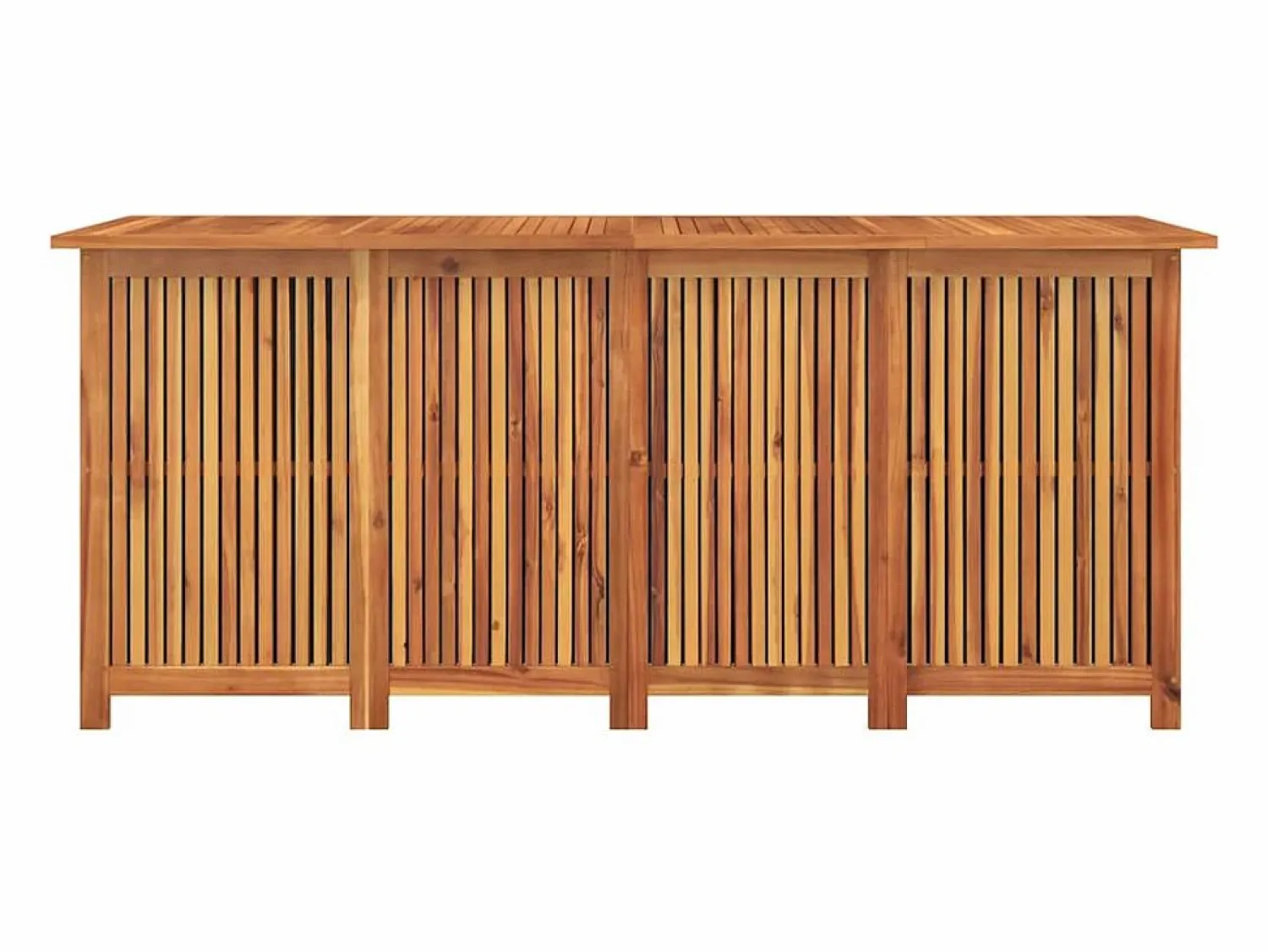 Discount vidaxl Caja de almacenaje de jardín madera maciza acacia 200x80x75 cm Color natural claro