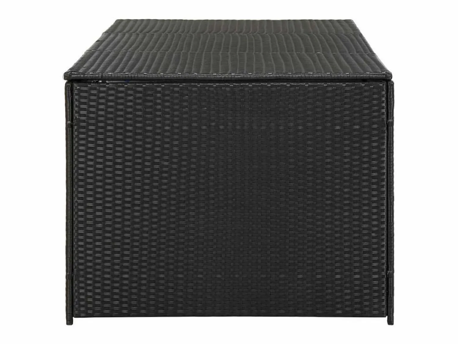 Outlet vidaxl Caja de almacenaje de jardín ratán sintético 180x90x70 cm Negro