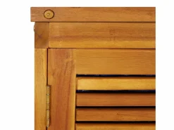 New vidaxl Caja de almacenaje de jardín madera maciza acacia 210x87x104 cm Color natural claro