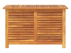 vidaxl Caja de almacenaje de jardín madera maciza acacia 90x50x56 cm Color natural claro