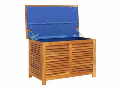 vidaxl Caja de almacenaje de jardín madera maciza acacia 90x50x56 cm Color natural claro