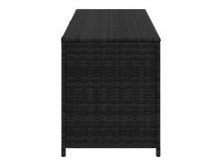 Discount vidaxl Caja de almacenaje de jardín ratán sintético 150x50x60 cm Negro