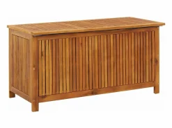 vidaxl Caja de almacenaje de jardín madera maciza acacia 113x50x58 cm