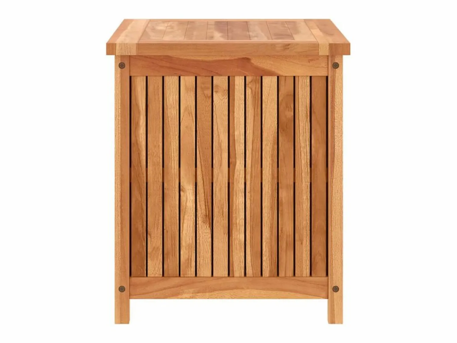 Best vidaxl Caja de almacenaje de jardín madera maciza de teca 60x50x58 cm Color natural claro