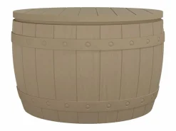 Clearance Caja de almacenaje de jardín 3 en 1 polipropileno marrón claro Baúl De Jardín
