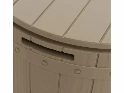 Clearance Caja de almacenaje de jardín 3 en 1 polipropileno marrón claro Baúl De Jardín