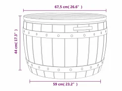 Clearance Caja de almacenaje de jardín 3 en 1 polipropileno marrón claro Baúl De Jardín