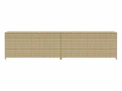 Discount Caja de almacenaje de jardín ratán sintético mezcla 469L Baúl De Jardín